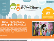 Tablet Screenshot of clubedosrecreadores.com